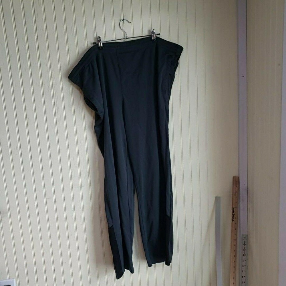 Starter Pants Mens XL Black Mesh Track Lined Elastic Waist Athletic Pockets